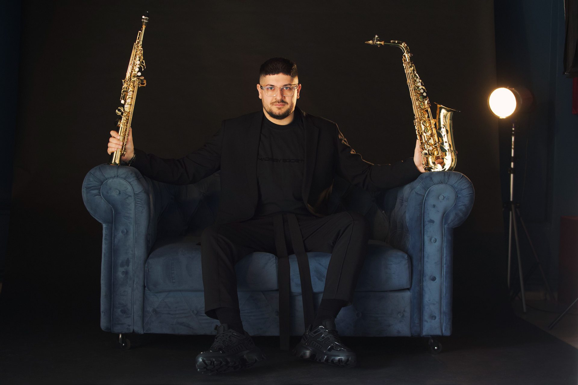 Portret M Saxter live